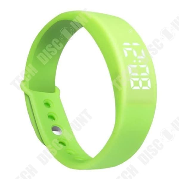 TD® 5W multifunktionell LED smart armbandsur / stegräknare sömnövervakning Smart silikonrem (grön)