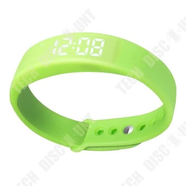 TD® 5W multifunktionell LED smart armbandsur / stegräknare sömnövervakning Smart silikonrem (grön)