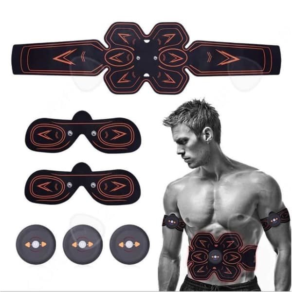 CONFO® Uppladdningsbart träningsbälte Hemma Lazy Abdominal Patch EMS Muscle Patch Magplåster