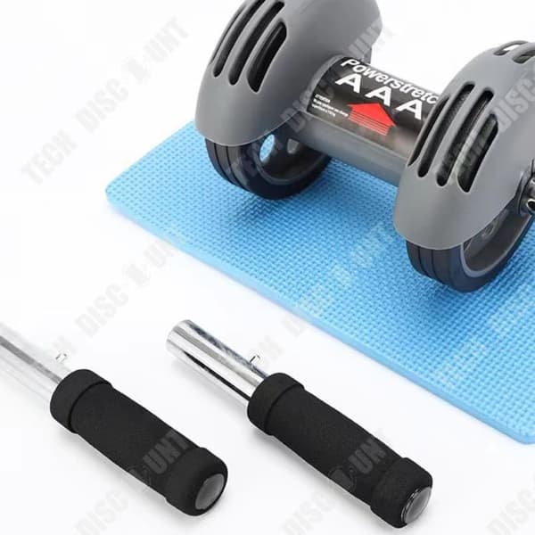 TD® Automatisk rebound bukhjul dubbelhjul magmuskelhjul retractor bukrullrulle mute fitness push-u hjul