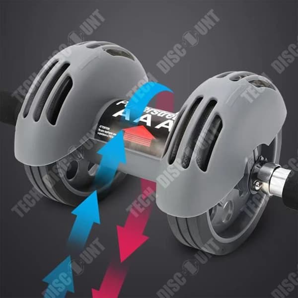 TD® Automatisk rebound bukhjul dubbelhjul magmuskelhjul retractor bukrullrulle mute fitness push-u hjul