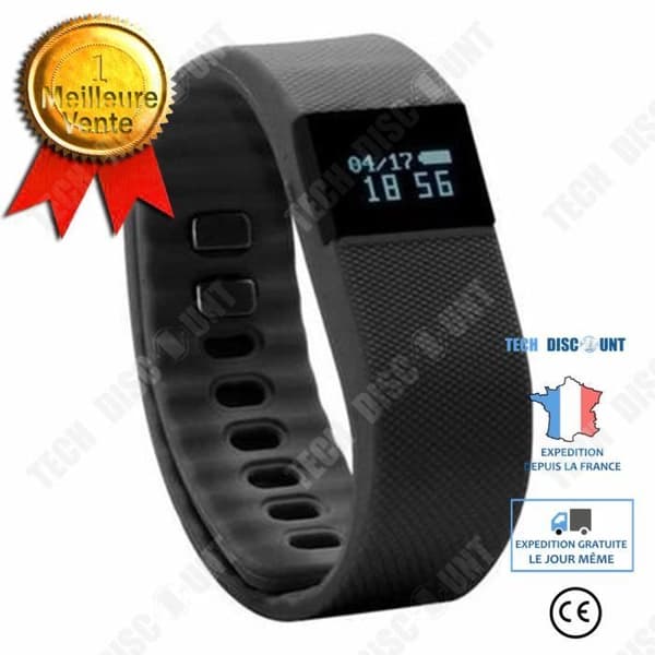 TD® TW64 Smart Armband Metallspänne Silikonarmband Bluetooth Core Charge Clip-on Sports Health Armband