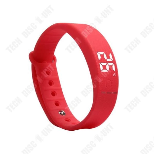 TD® Uppladdningsbart smart armband 3D LED stegräknare Sportarmbandsklocka Vattentät Miljövänlig silikon