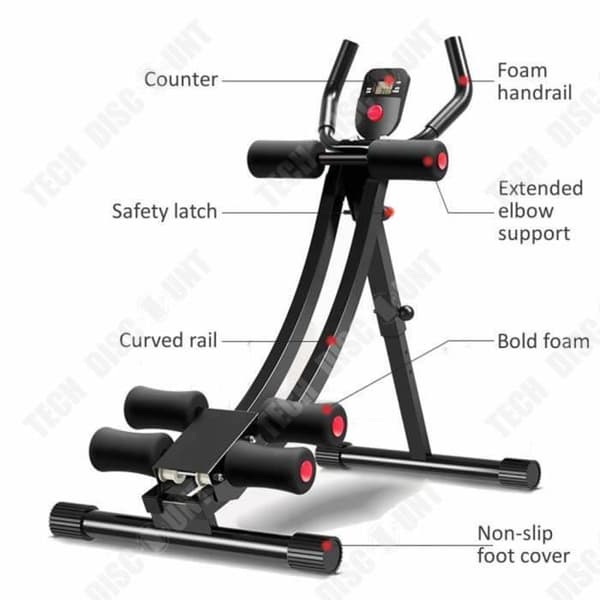 TD® Home Abdominal Abdominal Machine Abdominal Abs Träningsmaskin Fitness Hemma Midja Kropp