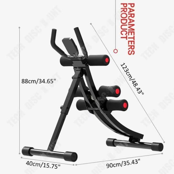 TD® Home Abdominal Abdominal Machine Abdominal Abs Träningsmaskin Fitness Hemma Midja Kropp