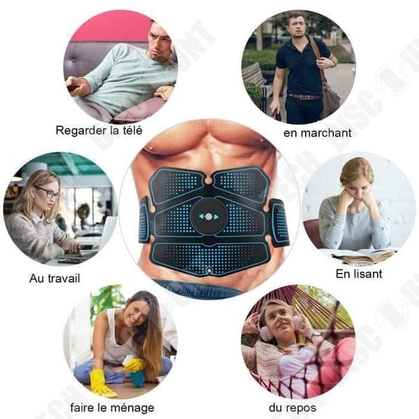 TD® Abdominal Fitness-bälte, Magmuskeltränare, Muskeltränare, Massagestick