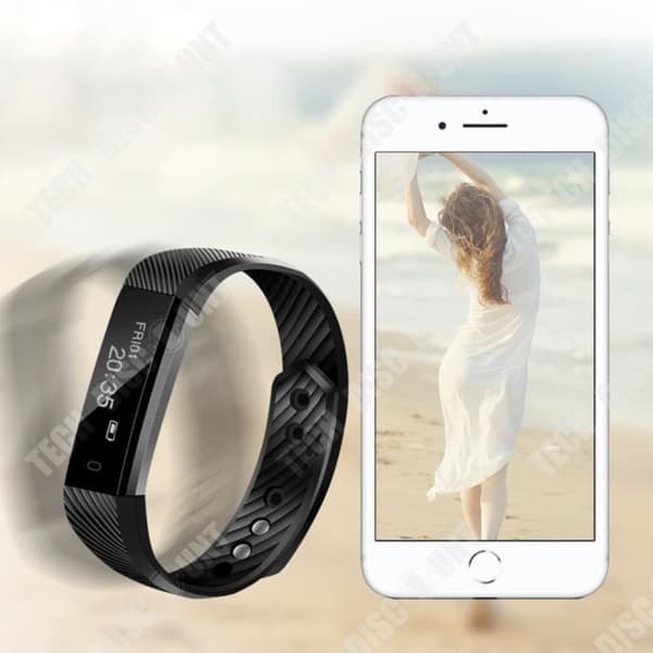 TD® Sports väckarklocka vattentät Bluetooth väckarklocka gåva stegräknare ett smart armband