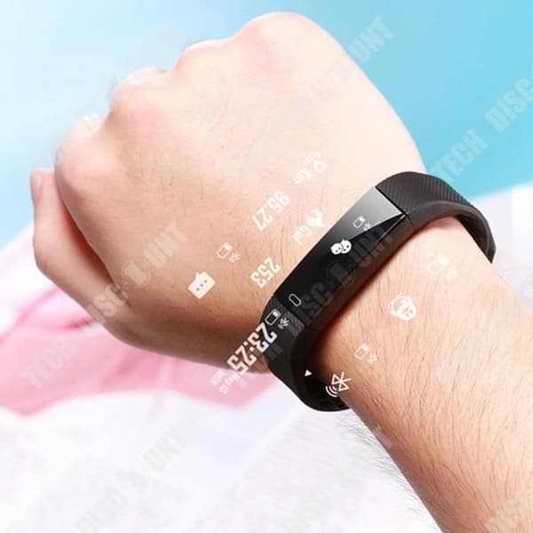 TD® Sports väckarklocka vattentät Bluetooth väckarklocka gåva stegräknare ett smart armband