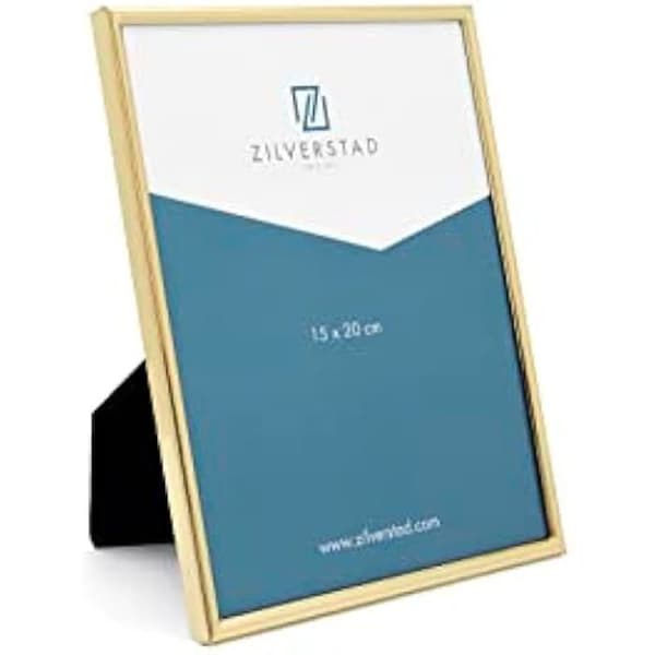Fotoram - ZILVERSTAD - Söt Minne - 15x20 cm - Guld - Metall