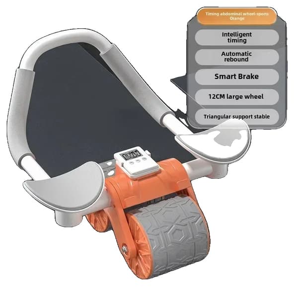 AB Rollerhjul, Smart Bremse, 12CM Stort Hjul,Orange-timing