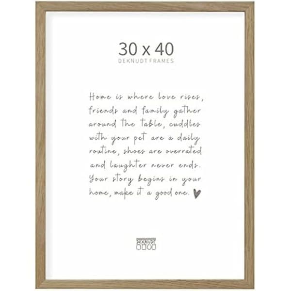 Ramsverk - DEKNUDT FRAMES - S47CJ1 - Massiv ek - 30x40 cm - Väggram