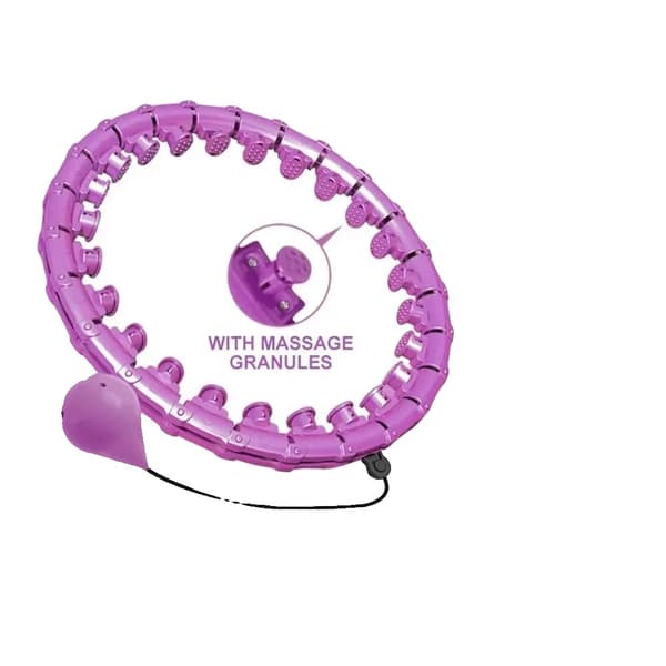 Hula Hoop, Justerbart Design, 120 cm Størrelse,Lilla-Massage stil
