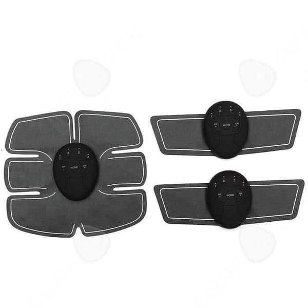 CONFO® bukbälte elektrostimuleringsanordning muskelplåster armar biceps abs stimulering elektroder sport fitness kvinna