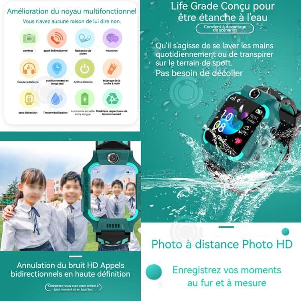 INN Vattentät Sport Kid Smart Watch för barn Aktivitetsspårare med Sports Mode Stegräknare Sleep Monitor
