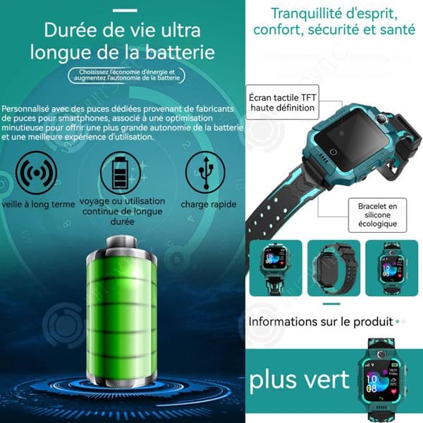 INN Vattentät Sport Kid Smart Watch för barn Aktivitetsspårare med Sports Mode Stegräknare Sleep Monitor