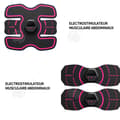 Miniatyrbild 3 av 4: INN Muscle electrostimulator bukbälte elektrostimulering abs abdominal bodybuilding enhet 5 lägen och 10 intensi