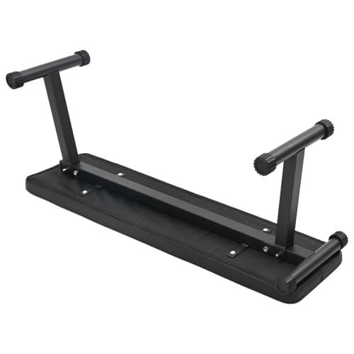 Fällbar Viktbänk 100 kg Svart 107x27x41 cm Stål