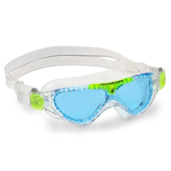 Dykningsmask - Aqua Sphere - Vista Junior - Transparent-Grön-Blå - Storlek S - Unisex
