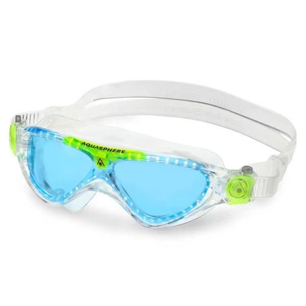 Dykningsmask - Aqua Sphere - Vista Junior - Transparent-Grön-Blå - Storlek S - Unisex