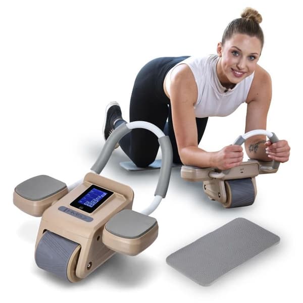 Automatisk ab Wheel - HMS - KA08 - LCD-skärm - USB-C-laddare - Brun