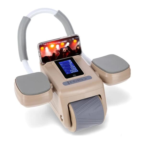 Automatisk ab Wheel - HMS - KA08 - LCD-skärm - USB-C-laddare - Brun
