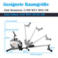 Miniatyrbild 4 av 11: Hopfällbar magnetisk roddmaskin – träningsmaskin med magnetiskt motståndssystem och LED-skärm (ej för PAD)