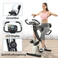 Miniatyrbillede 5 af 11: X-Bike Foldbar Magnetisk Motionscykel til Indendørs Cardio, Motionscykel med Træningscomputer og Expander Strap