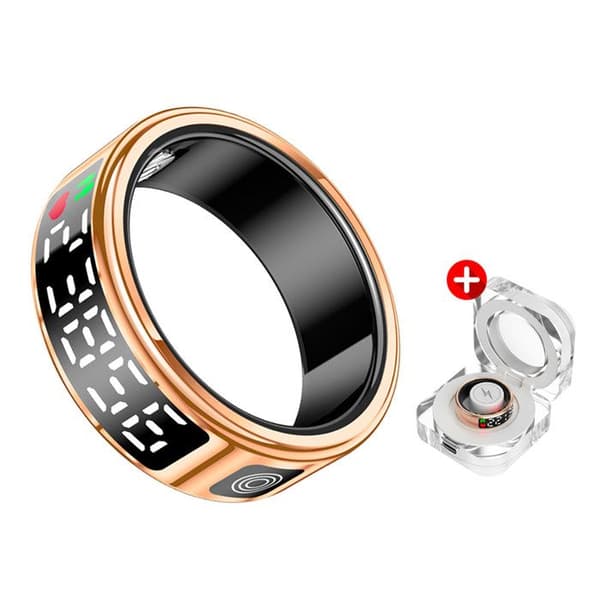 Bagg Connectée Diana med Kristallin Etui Hälsokontroll LED-skärm storlek S Guld