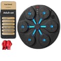 Miniatyrbild 1 av 2: Smart Bluetooth Musikboxningsmaskin, Justerbara hastighetsnivåer, Interaktiv familjeskoj,Svarta vuxenhandskar