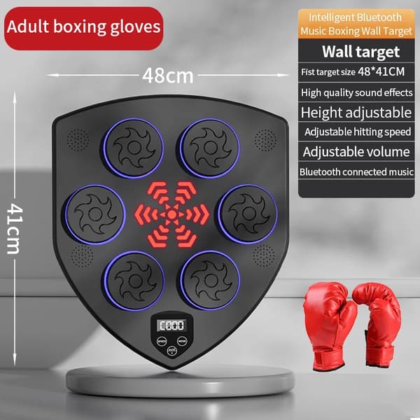 Smart Boxing Træner, Bluetooth-forbindelse, Justerbar højde, 9 belysningsindstillinger,48cm x 41cm