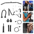 Miniatyrbillede 1 af 4: Vægt Pulley Gym System, 120 kg belastningsevne, justerbar kabel længde, holdbare materialer