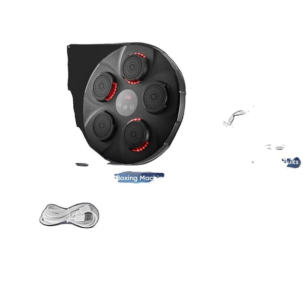 Musik Boxningsmaskin, Bluetooth-anslutning, 9 träningslägen,svart