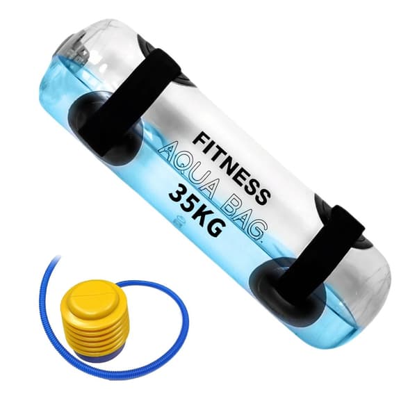Fitness Aqua Bag, Justerbar Vægtkontrol, Blød og Glat Design,HVID