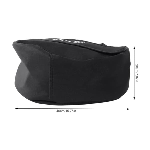 Justerbar träningssandbag, 30-45 kg lastkapacitet, hållbar polyester,svart