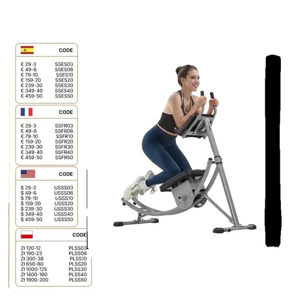 AB Workout Maskine, Styrketræningsudstyr til Kernen, Kompakt Design, Holdbar Konstruktion