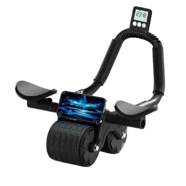 Abdominal Wheel, Automatisk Återhämtning, Smart Räkning,Svart med räknare