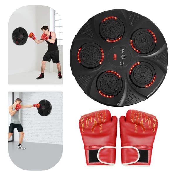 Musik Boxningsmaskin, 9 Hastighetsinställningar, Bluetooth-anslutning, Platsbesparande Design