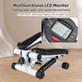 Miniatyrbillede 2 af 2: Mini Stepper, 100 kg kapacitet, LCD-display,sort hvid
