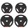 Miniatyrbillede 2 af 4: Dumbbell Disc Sæt, 4 Stykker, Justerbar Vægt, Alsidig Styrketræning,sort