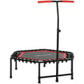 Miniatyrbild 1 av 2: Fitness Trampolin, Justerbart Handtag, 3 Nivåer, Konditionsträning,Röd