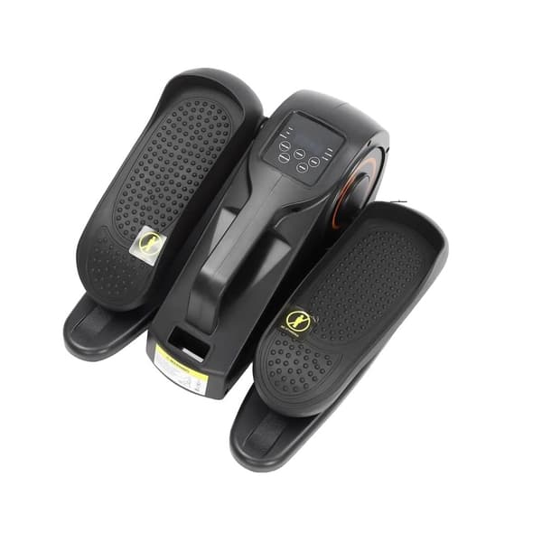 Elektrisk elliptisk crosstrainer, justerbar hastighet, fjärrkontroll,svart