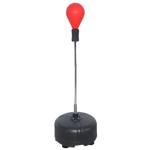 Pumppupallon teline, säädettävä korkeus 120-160 cm, kestävä vaahtomateriaali,Punainen