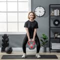 Miniatyrbillede 2 af 4: Kettlebell, 14 kg, PU-belægning, Bredt håndtag,Rød