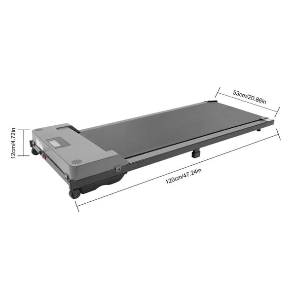 Walking Pad -juoksumatto, kaukosäädin, 3.0HP moottori,Hopea