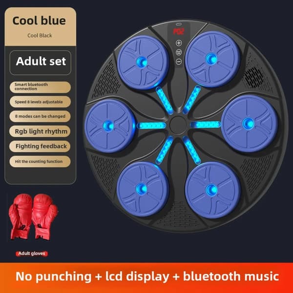 Älykäs Bluetooth-musiikkiboksi, säädettävät nopeustasot, interaktiivista perheviihdettä,Siniset aikuisille tarkoitetut hanskat