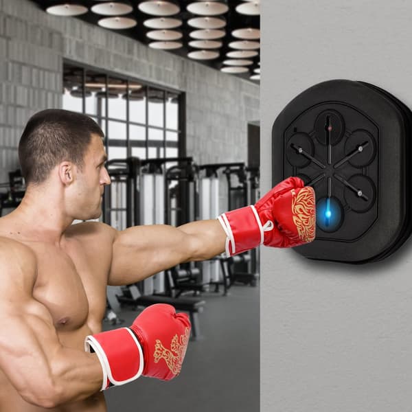 Musik Boxningsmaskin, Väggmonterad Design, Bluetooth-anslutning, LED-ljusskärm