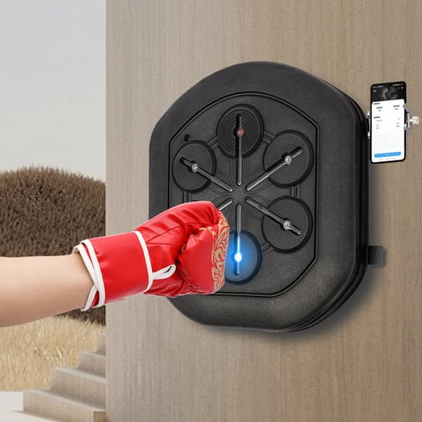 Musik Boxningsmaskin, Väggmonterad Design, Bluetooth-anslutning, LED-ljusskärm