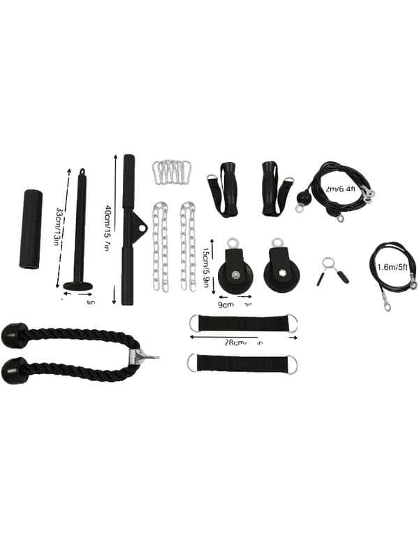 Kabelblocksystem, Ergonomiska handtag, Maximal belastningskapacitet 150 kg