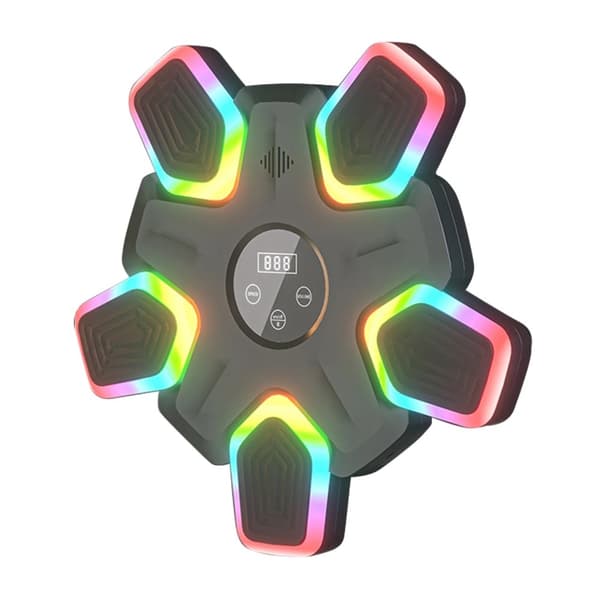 Smart LED Musik Bokse Maskine, Bluetooth Funktionalitet, Interaktive Tilstande, Holdbart Material,sort