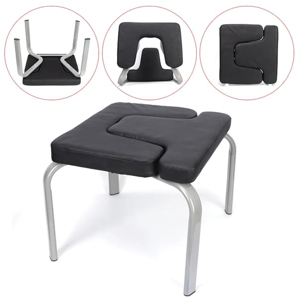 Yoga Rotary Chair, Ergonomisk Design, Stöder 200 kg,Svart